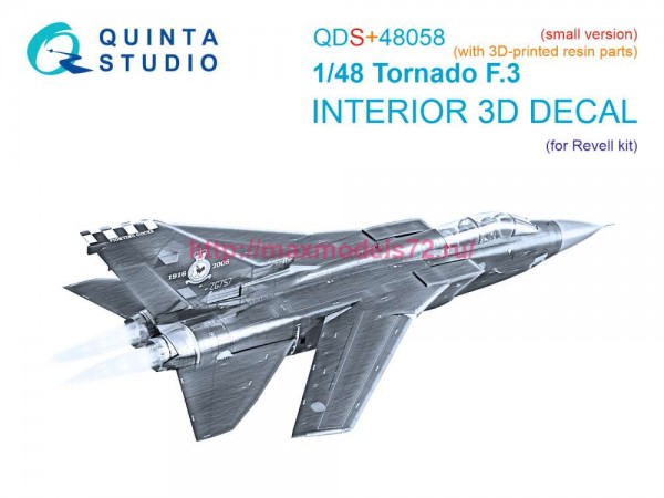 QDS+48058   3D Декаль интерьера для Tornado F.3 (Revell) (малая версия) (с 3D-печатными деталями) (thumb85058)